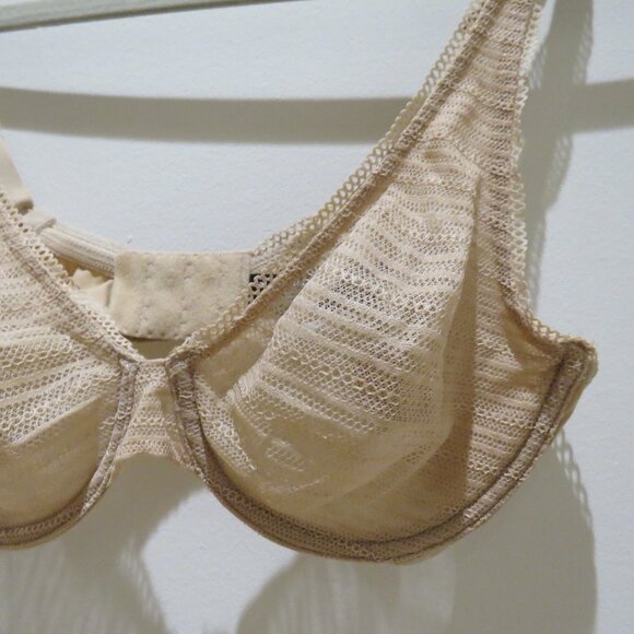 NATORI Revive Full Fit Underwire Bra in Cafe Lace Semi Sheer - Size 34B - Picture 3 of 12